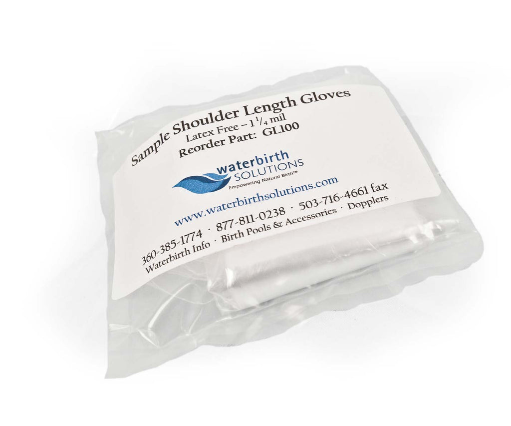 Disposable Shoulder Length Long Sleeve Gloves - One Size Fits All